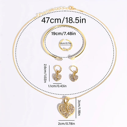 Luxoria™ – Ensemble Montre & Bijoux Dorés Éclat Royal - CI