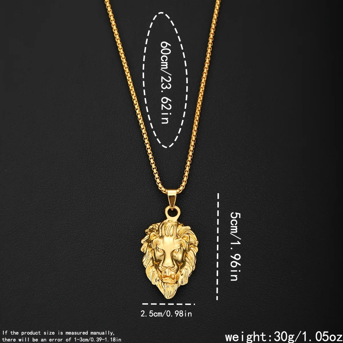 LEONIS 🦁 Set Homme 3 Pièces · Montre + Bracelet + Chaîne Lion - CI