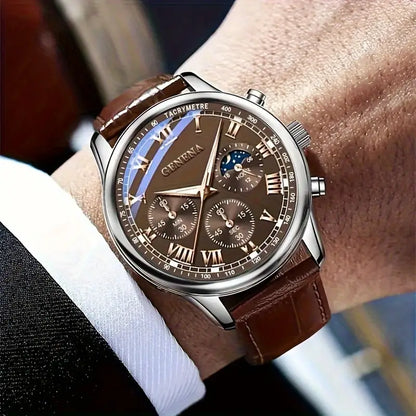 Ensemble de deux Montres Geneva Homme – Luxe et Élégance - BF