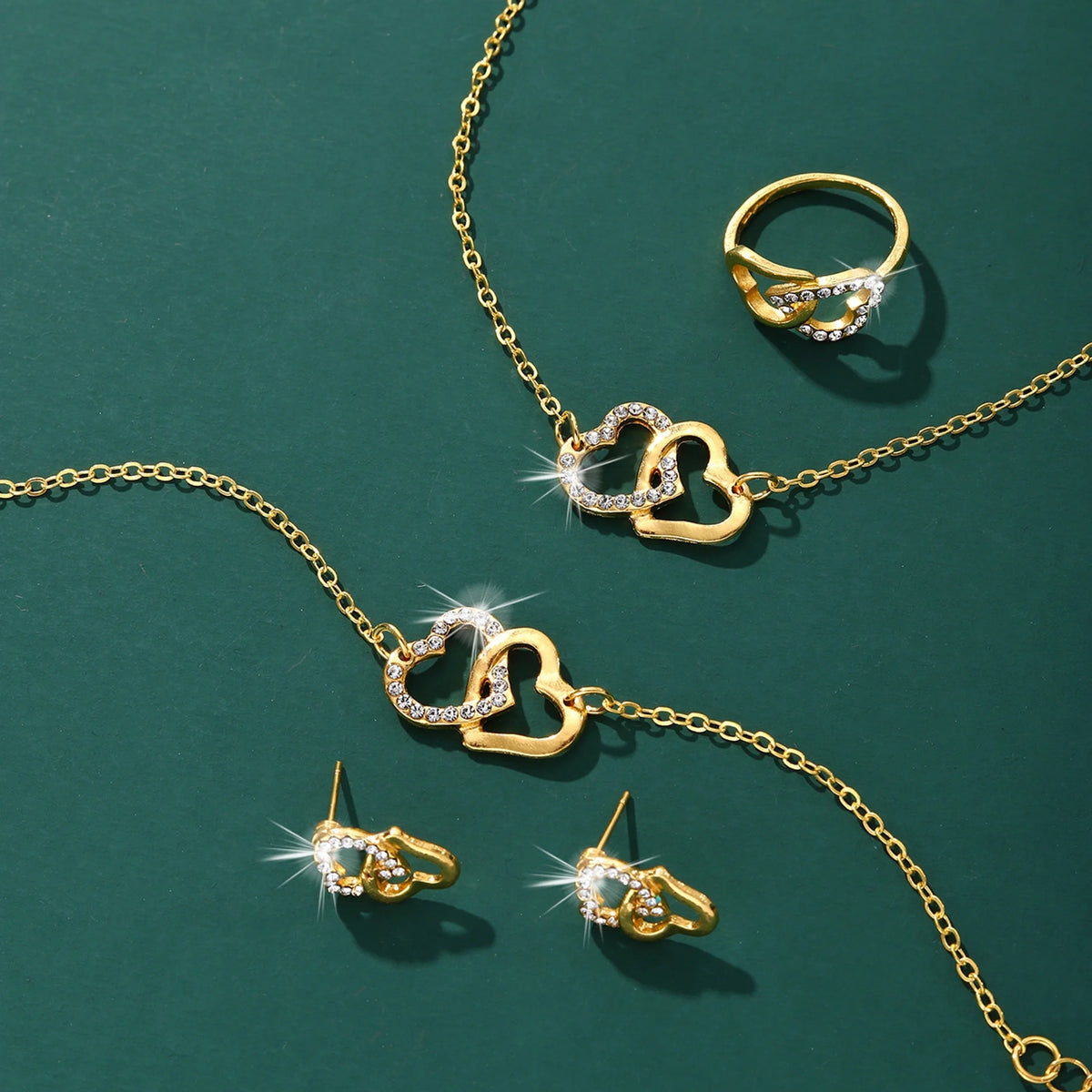 Ensemble Serena™ Élégance Dorée – Montre & Bijoux pour Femme - CI