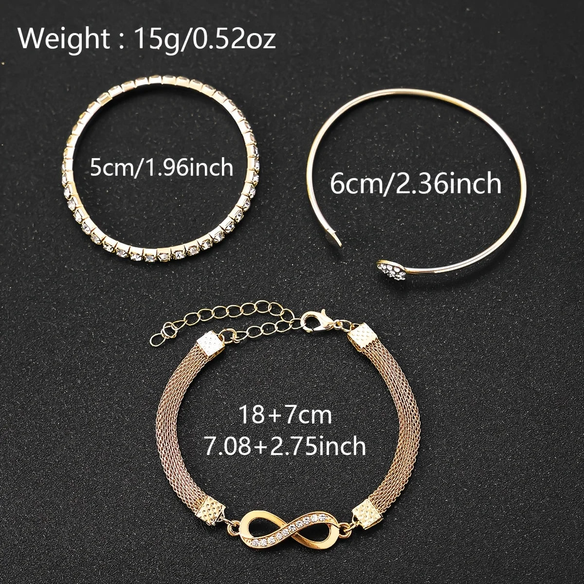 Set Royale Élégance Diamantino – Montre Dorée & Bracelets Luxueux - CI