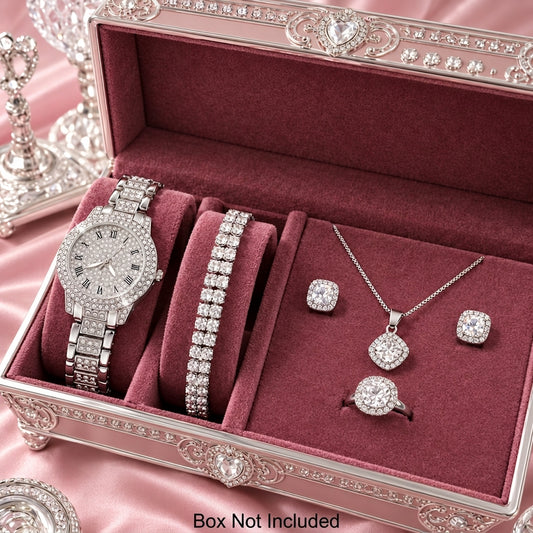 Ensemble Montre Quartz Luxe et Bijoux - GA