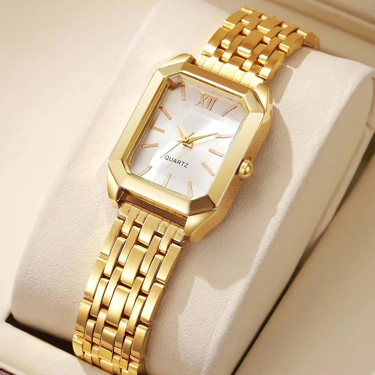 Ensemble Serena™ Élégance Dorée – Montre & Bijoux pour Femme - CI