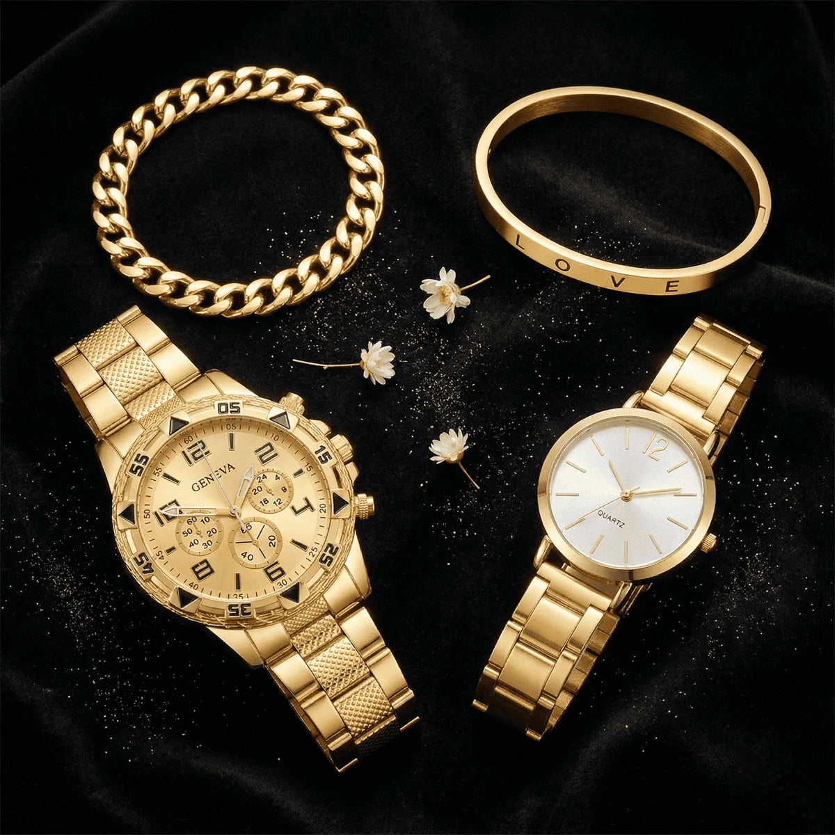Royauté à Deux – Montre & Bijoux Prestige - CI