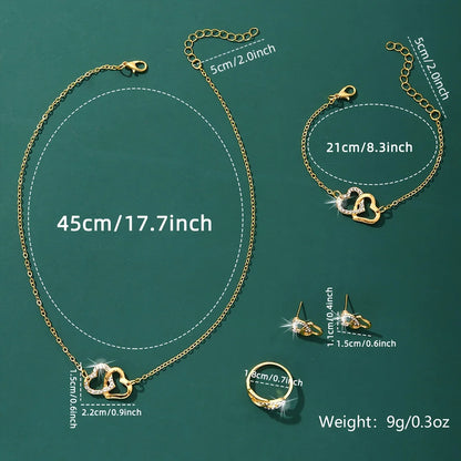 Ensemble Serena™ Élégance Dorée – Montre & Bijoux pour Femme - CI