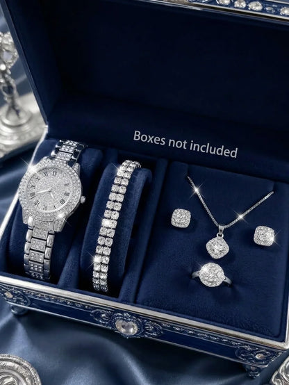 Ensemble Montre Quartz Luxe et Bijoux - GA