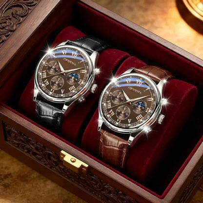 Ensemble de deux Montres Geneva Homme – Luxe et Élégance - BF