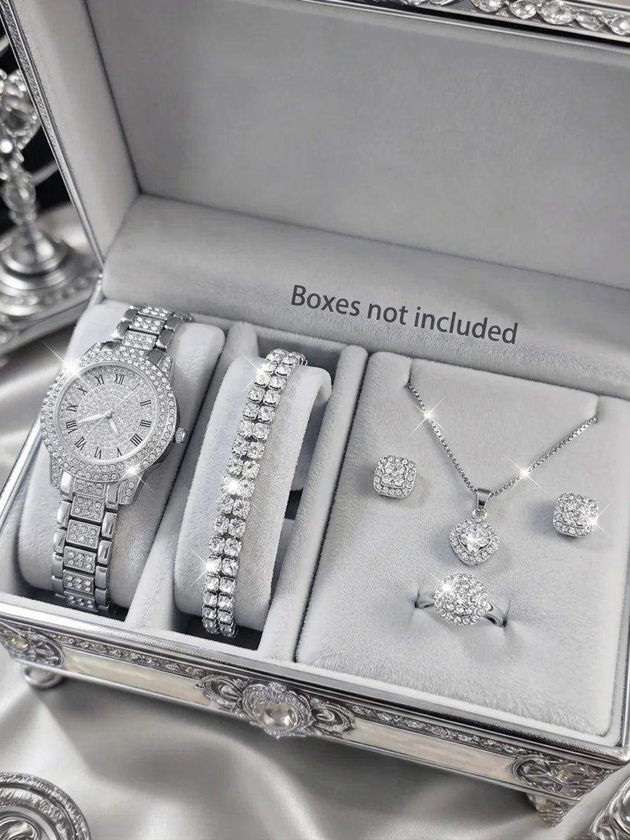 Ensemble Montre Quartz Luxe et Bijoux - GA