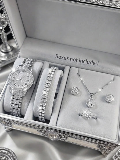 Ensemble Montre Quartz Luxe et Bijoux - GA