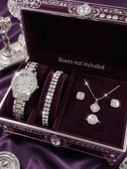 Ensemble Montre Quartz Luxe et Bijoux - GA