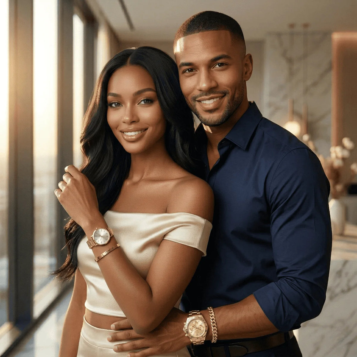 Royauté à Deux – Montre & Bijoux Prestige - CI