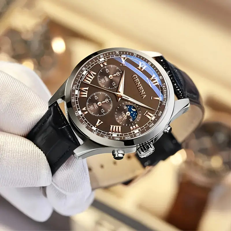 Ensemble de deux Montres Geneva Homme – Luxe et Élégance - BF